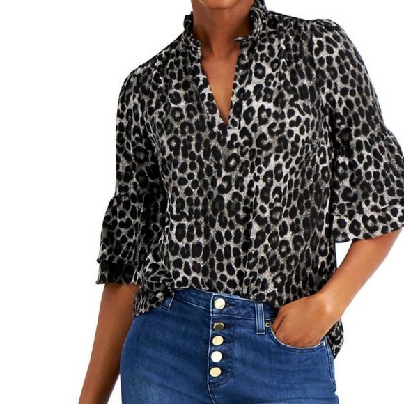 Michael Kor’s Leopard Print Women's Top - Picture 1 of 3
